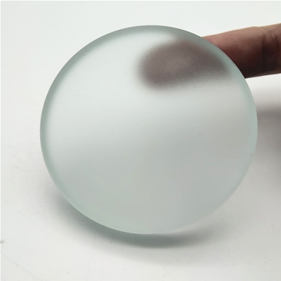 10mm圆形磨砂钢化玻璃