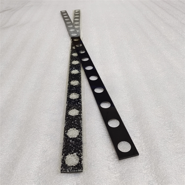 Printed linear 2mm 3mm 4mm 5mm tempered glass for led wall washer light lamp