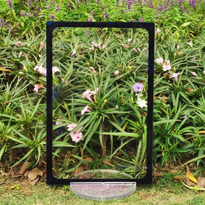 Display Cover 1mm 2mm 3mm Anti-reflective Glass Silk Screen Printed Black Frame Tempered Ar Coating Glass