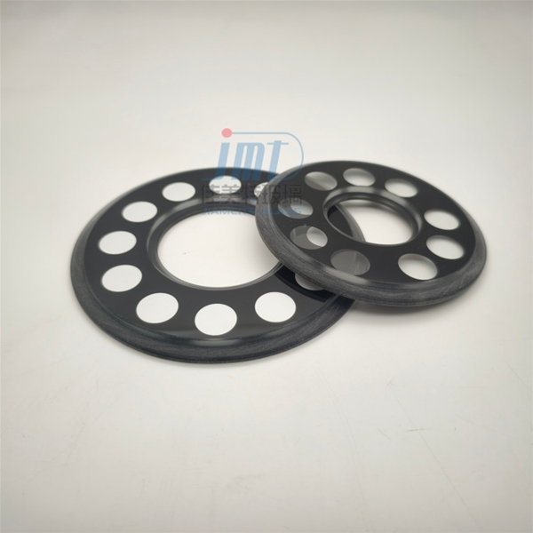 Factory Customized Round Hole Inner and Outer Double Step Edge Printed Tempered Glass for LED Lighting