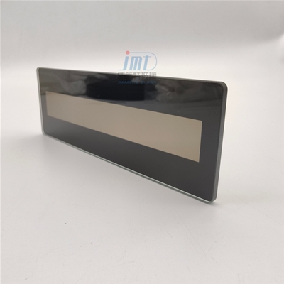 Customized Black Semi Transparent Silk Printed Tempered Glass Panels with Adhesive for Lcd Screen Cover Glass