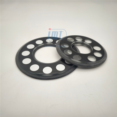 Factory Customized Round Hole Inner and Outer Double Step Edge Printed Tempered Glass for LED Lighting